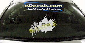 CRT672 Eyes cartoon Decal