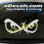 CRT674 Eyes cartoon Decal