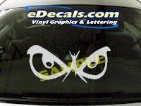  CRT674 Eyes cartoon Decal