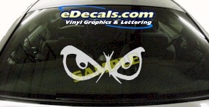 CRT674 Eyes cartoon Decal