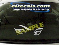  CRT675 Eyes cartoon Decal