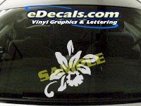  CRT701 Flower Cartoon Decal