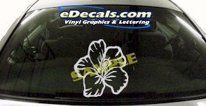 CRT702 Flower Cartoon Decal