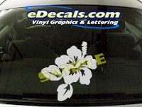  CRT703 Flower Cartoon Decal