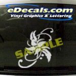 CRT704 Flower Cartoon Decal