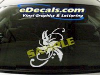  CRT704 Flower Cartoon Decal