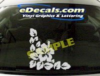  CRT705 Flower Cartoon Decal