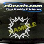 CRT707 Sun Symbol Cartoon Decal
