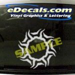CRT708 Sun Symbol Cartoon Decal