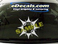  CRT709 Sun Symbol Cartoon Decal