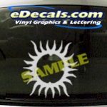 CRT710 Sun Symbol Cartoon Decal