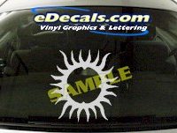  CRT710 Sun Symbol Cartoon Decal
