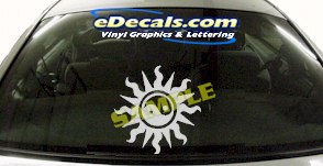 CRT713 Sun Symbol Cartoon Decal