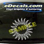 CRT716 Sun Symbol Cartoon Decal