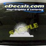 CRT719 Sunrise Cartoon Decal