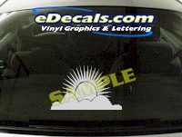  CRT719 Sunrise Cartoon Decal