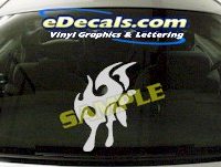  CRT720 Tribal Cartoon Decal