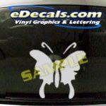 CRT721 Butterfly Cartoon Decal