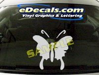  CRT721 Butterfly Cartoon Decal