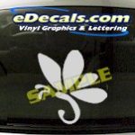 CRT722 Butterfly Cartoon Decal