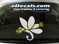  CRT722 Butterfly Cartoon Decal