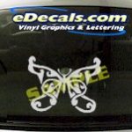 CRT723 Butteryfly Cartoon Decal