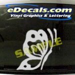 CRT724 Butterfly Cartoon Decal