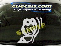  CRT724 Butterfly Cartoon Decal