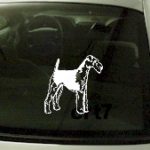 CRT725 Airdale Dog Cartoon Decal