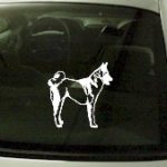CRT726 Akita Dog Cartoon Decal