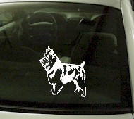  CRT727 Austrailian Terrior Dog Cartoon Decal