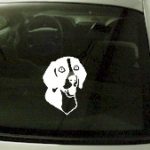 CRT729 Beagle Dog Cartoon Decal