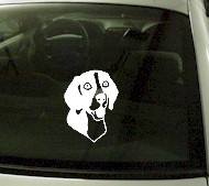  CRT729 Beagle Dog Cartoon Decal