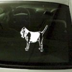 CRT732 Bloodhound Dog Cartoon Decal