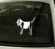  CRT732 Bloodhound Dog Cartoon Decal