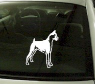  CRT735 Boxer Dog Cartoon Decal