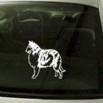 CRT738 Collie Dog Cartoon Decal