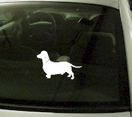 CRT740 Dachsund Dog Cartoon Decal