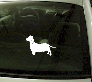 CRT740 Dachsund Dog Cartoon Decal