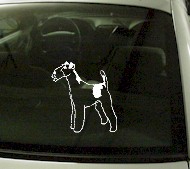  CRT743 Fox Terrier Dog Cartoon Decal