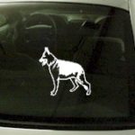 CRT744 German Shepard Dog Cartoon Decal