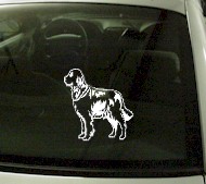  CRT745 Golden Retriever Dog Cartoon Decal