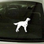 CRT746 Gordon Setter Dog Cartoon Decal
