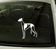  CRT747 Greyhound Dog Cartoon Decal