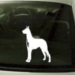 CRT748 Great Dane Dog Cartoon Decal