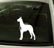  CRT748 Great Dane Dog Cartoon Decal