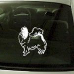 CRT749 Japanese Sechin Dog Cartoon Decal