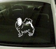  CRT749 Japanese Sechin Dog Cartoon Decal
