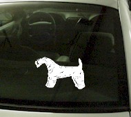  CRT751 Kerry Blue Terrier Dog Cartoon Decal