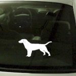 CRT753 Labrador Retriever Dog Cartoon Decal